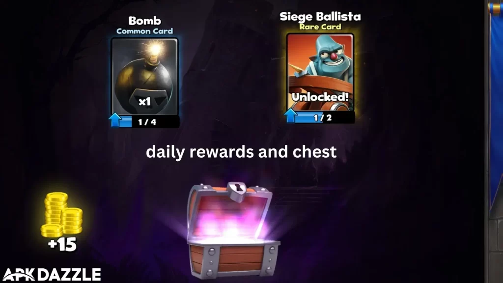 daily rewards and chest 