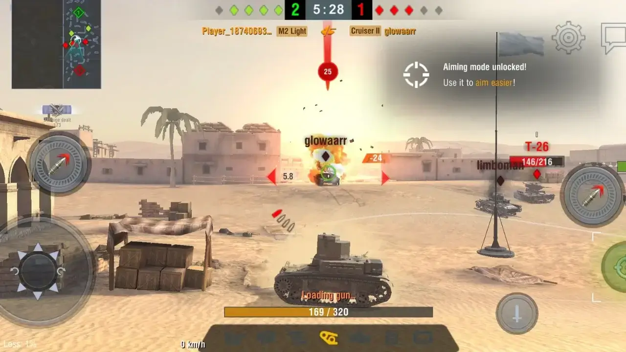 Gameplay of World of Tanks Blitz