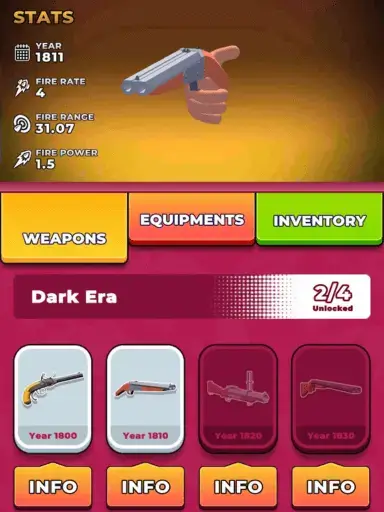 Customize able Weapons